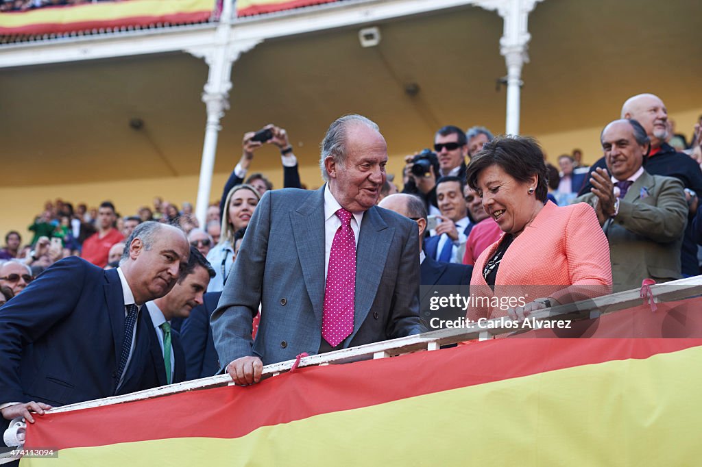 King Juan Carlos Attends Bullfights in Madrid