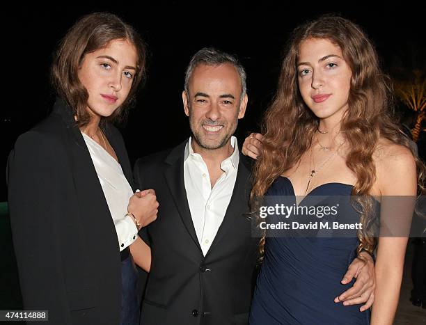 Sama Khadra, Francisco Costa, Women's Creative Director of Calvin Klein Collection, and Haya Khadra attend as The IFP, Calvin Klein Collection &...