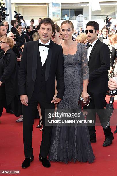 Leonardo Nascimento de Araujo and Anna Billo attend the "Youth" Premiere during the 68th annual Cannes Film Festival on May 20, 2015 in Cannes,...
