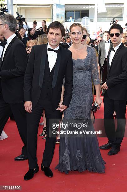 Leonardo Nascimento de Araujo and Anna Billo attend the "Youth" Premiere during the 68th annual Cannes Film Festival on May 20, 2015 in Cannes,...