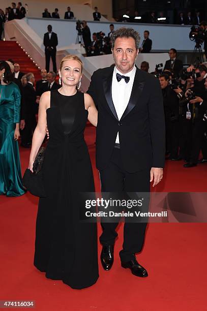 Paolo Sorrentino and Daniela Sorrentino attend the "Youth" Premiere during the 68th annual Cannes Film Festival on May 20, 2015 in Cannes, France.