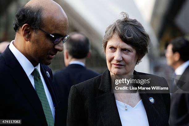 Helen Clark, ambassador of the United Nations development program attends the G20 Finance Ministers and Central Bank Governors official group photo,...