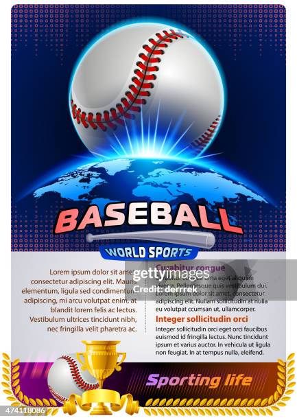 baseball - baseball poster stock illustrations