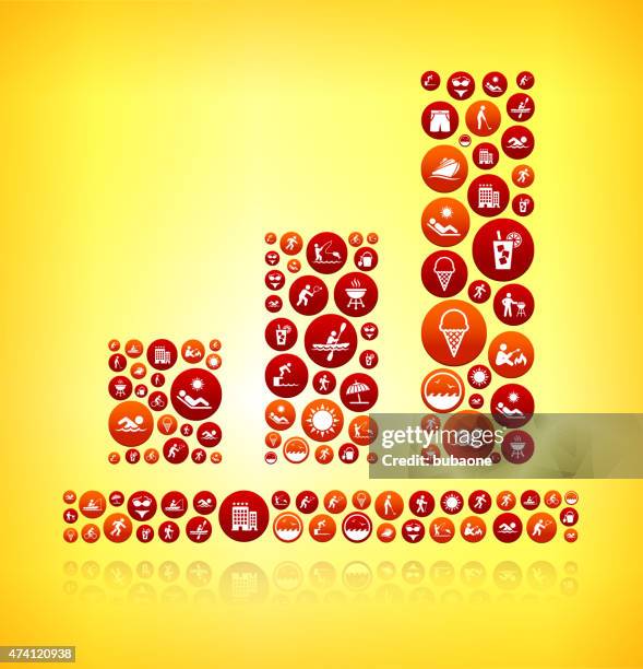 bar graph summer time fun and outdoors vector graphic. - dive bar outside stock illustrations