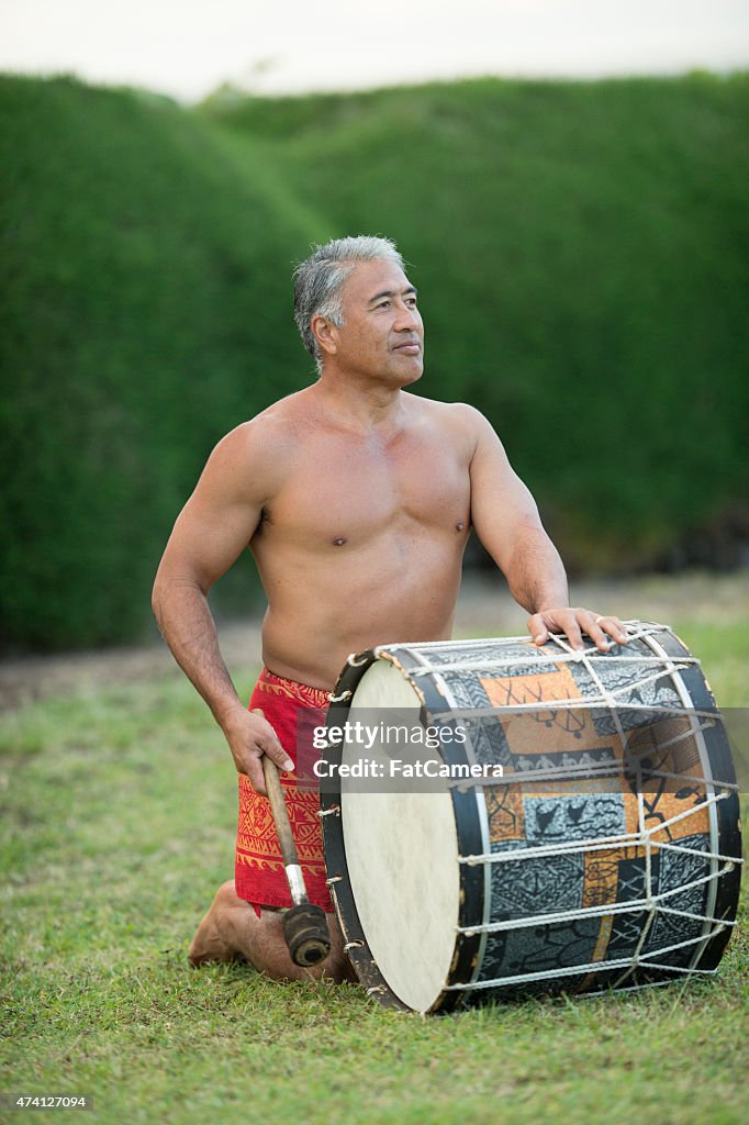 Hawaiian Luau Drummer