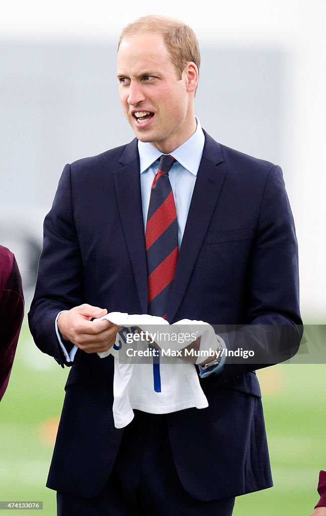 The Duke Of Cambridge Meets Women Team Ahead Of FIFA Women's World Cup 2015