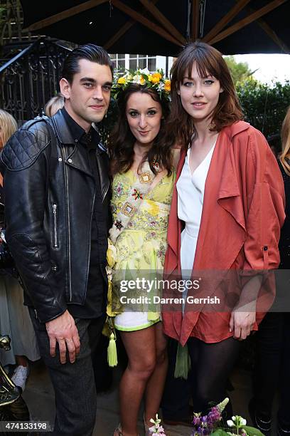 James Kelly, Rosanna Falconer and Martine Lervik attend Hendrick's Horticultural Oasis Featuring Matthew Williamson & Rebecca Louise Law at Blake's...