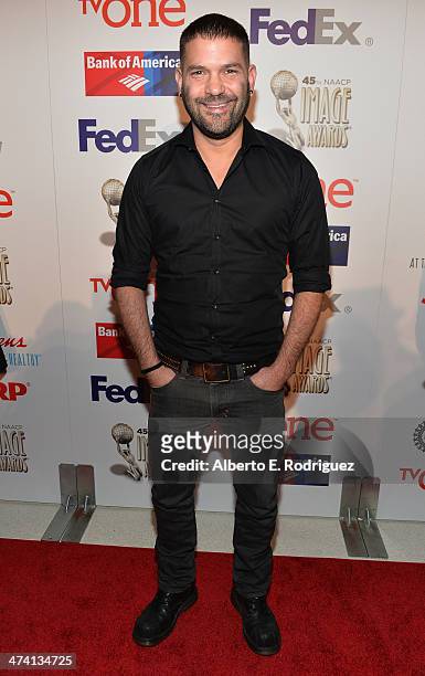 Actor Guillermo Diaz attends the 45th NAACP Awards Non-Televised Awards Ceremony at the Pasadena Civic Auditorium on February 21, 2014 in Pasadena,...