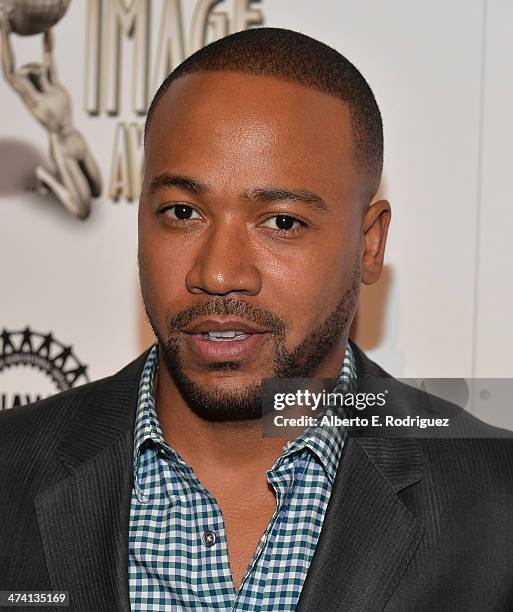 Actor Columbus Short attends the 45th NAACP Awards Non-Televised Awards Ceremony at the Pasadena Civic Auditorium on February 21, 2014 in Pasadena,...
