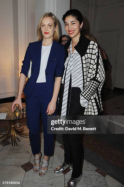 Polly Morgan and Caroline Issa attend a private dinner to celebrate the opening of the new Max Mara London Flagship store at the Royal Academy of...