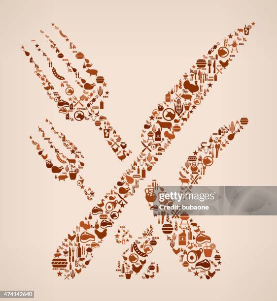 silverware summer barbecue invitation vector background - grilled corn stock illustrations