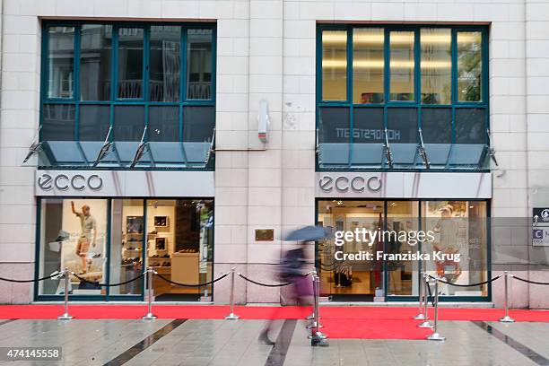 General view of the ECCO store ahead of it's opening on May 20, 2015 in Munich, Germany.