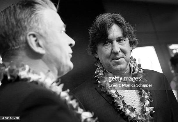 Actor Alec Baldwin and director Cameron Crowe attend the "Aloha" New York Screening at Sony Screening Room on May 20, 2015 in New York City.