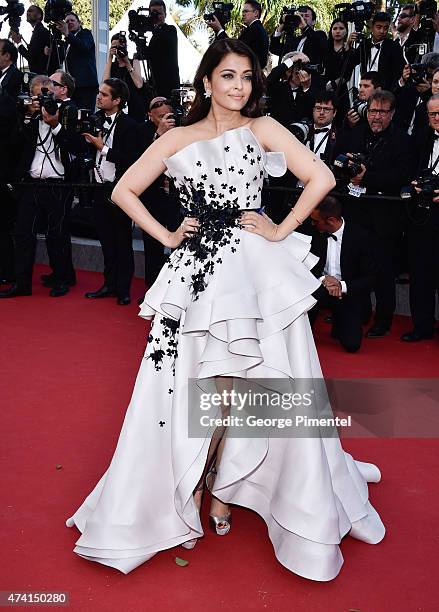 Aishwarya Rai attends the "Youth" Premiere during the 68th annual Cannes Film Festival on May 20, 2015 in Cannes, France.
