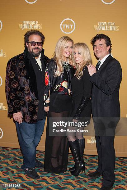 Raul and Betty Malo, Sandi Spika Borchetta, and Big Machine Label Group President & CEO Scott Borchetta attend the official after party of the New...