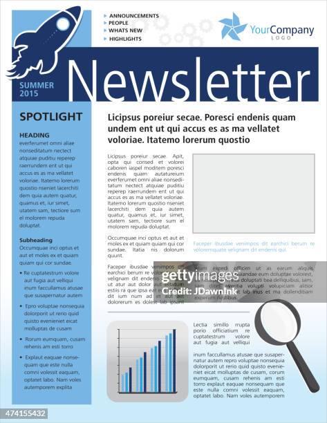 ilustraciones, imágenes clip art, dibujos animados e iconos de stock de empresa de diseño flyer plantilla boletín de negocios - templates power point