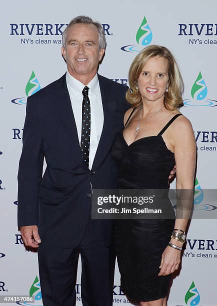 Robert F. Kennedy Jr and writer Kerry Kennedy attend the 2015 Riverkeeper Fishermen's Ball at Pier Sixty at Chelsea Piers on May 20, 2015 in New York...