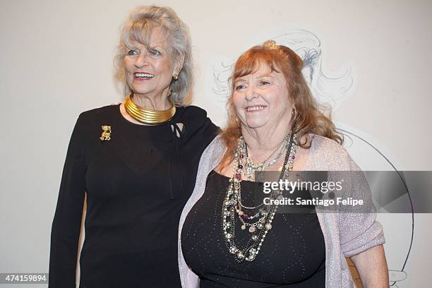 Louise Kerz Hirschfeld and Nina Hirschfeld West attend The Hirschfeld Century: The Art Of Al Hirschfeld Reception at New-York Historical Society on...