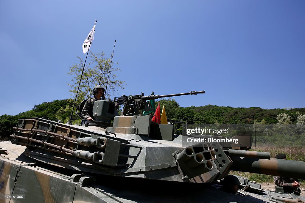 South Korean Military Training Near The Korean Demilitarized Zone In Cheorwon