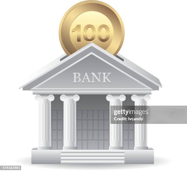 bank - vintage dollar sign white background stock illustrations