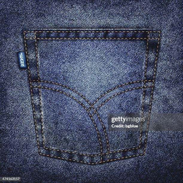 jeans-tasche - jeans pocket stock-grafiken, -clipart, -cartoons und -symbole