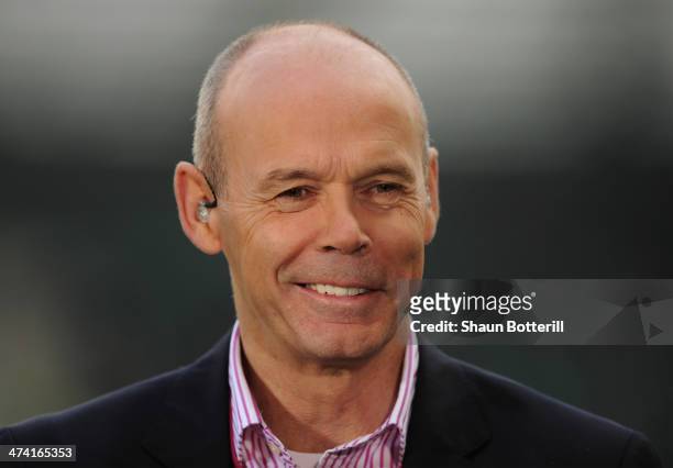 Former England coach Sir Clive Woodward before the RBS Six Nations match between England and Ireland at Twickenham Stadium on February 22, 2014 in...