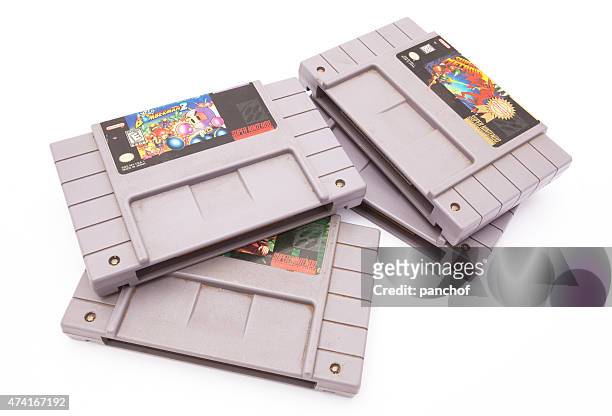 super nintendo games - nintendo stock pictures, royalty-free photos & images