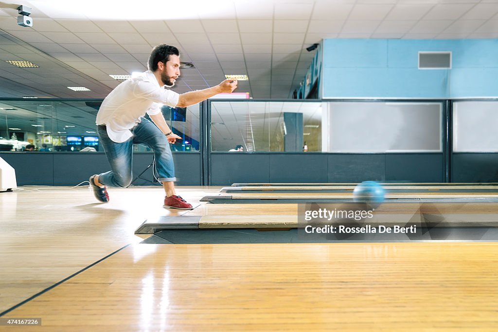 Young Man Bowling