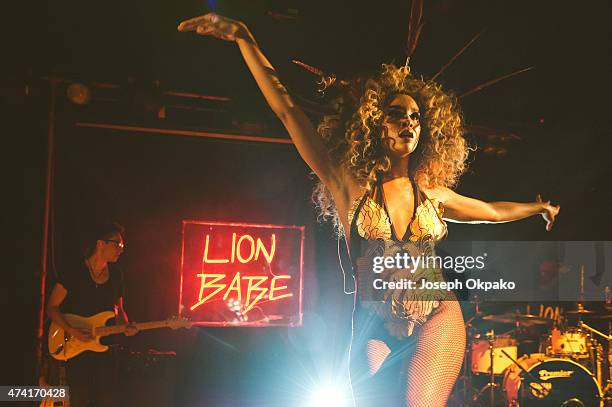 Jillian Hervey of Lion Babe performs at Scala on May 20, 2015 in London, England.