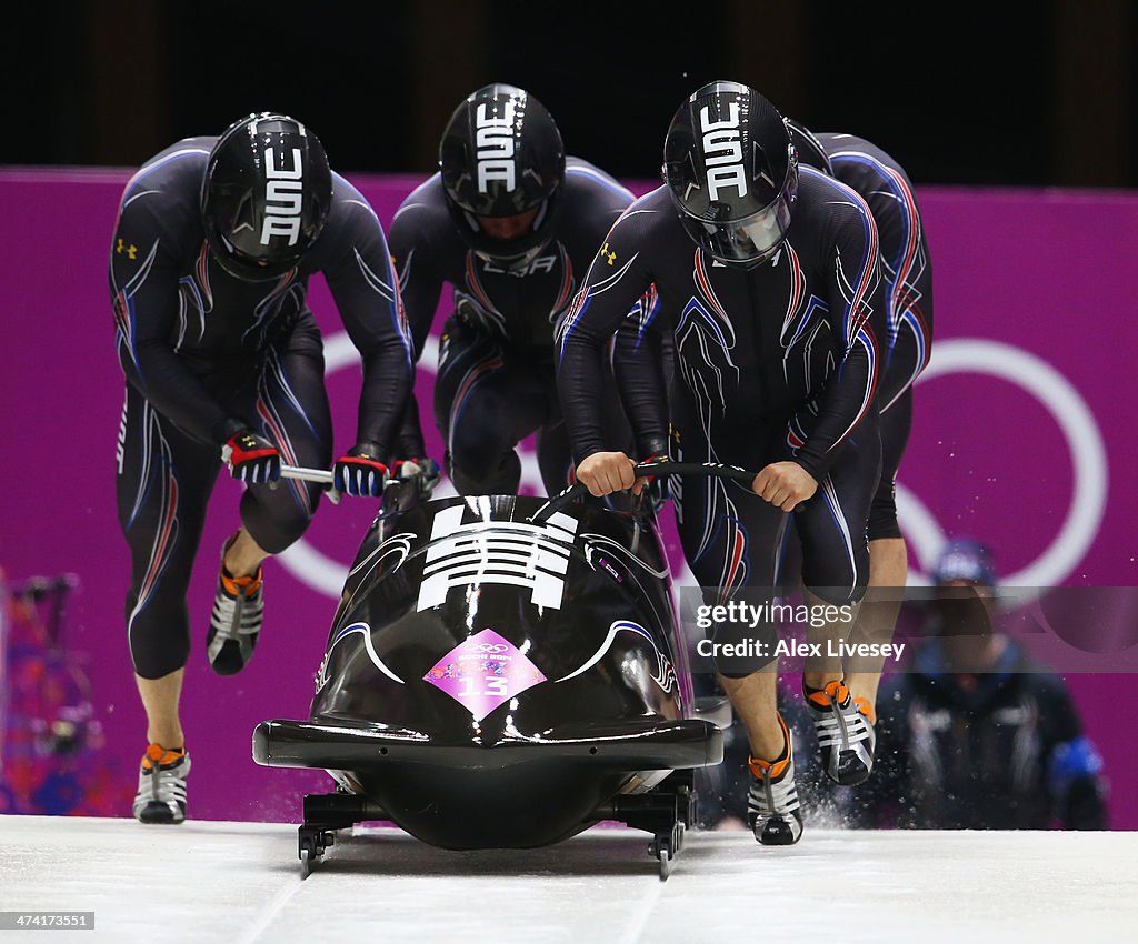 Bobsleigh - Winter Olympics Day 15