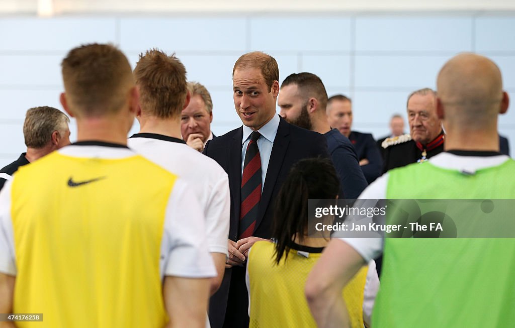 HRH The Duke of Cambridge Visits the England Women's Senior Team