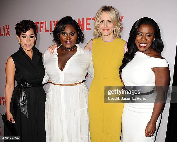 Actresses Selenis Leyva, Danielle Brooks, Taylor Schilling and Uzo Aduba attend Netflix's "Orange Is The New Black" For Your Consideration screening...