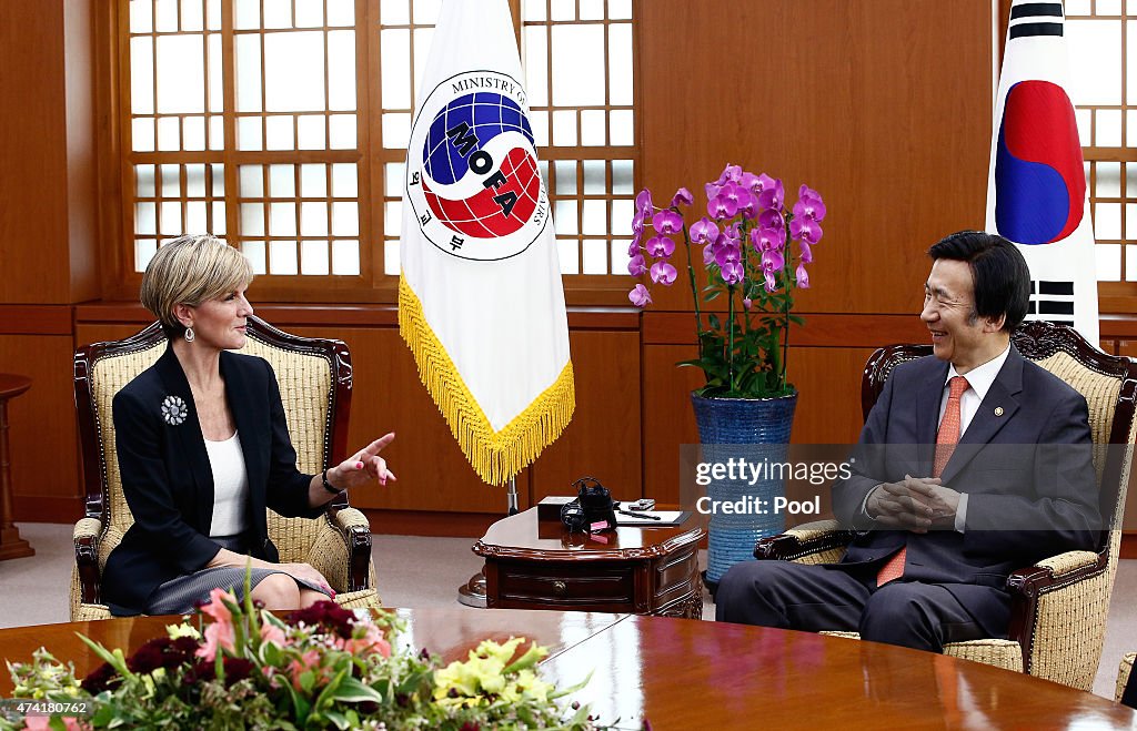 Australian Foreign Minister Julie Bishop Visits South Korea