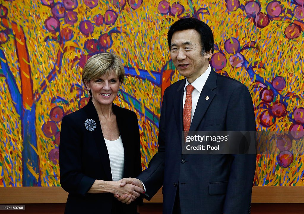 Australian Foreign Minister Julie Bishop Visits South Korea