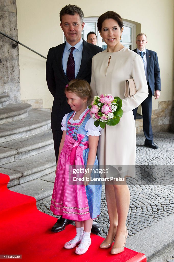 Crown Prince Frederik And Crown Princess Mary Of Denmark Visit Germany