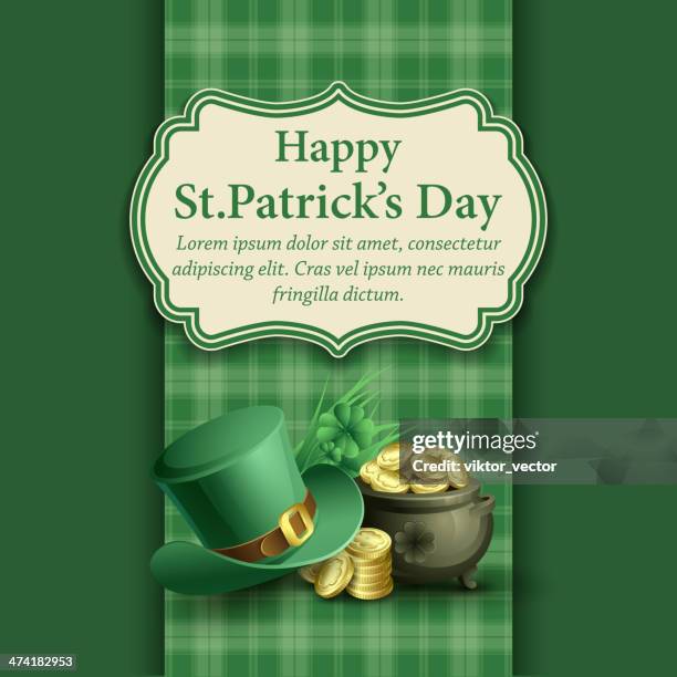 st.patrick's day background. vector illustration - st patricks background stock illustrations