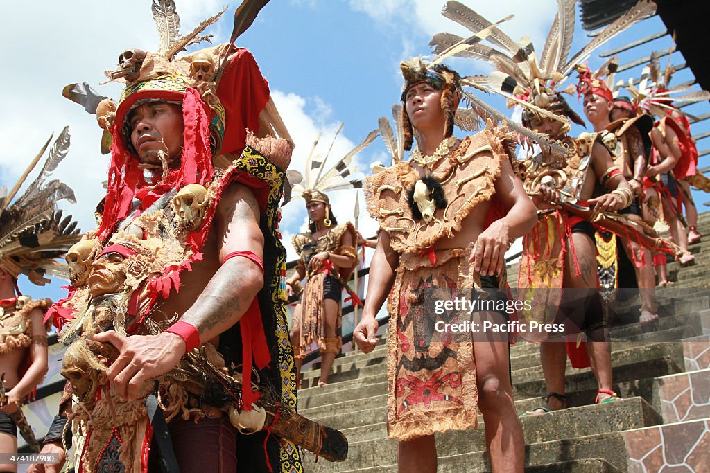 Part of the rituals of the indigenous Dayak, as homage to...