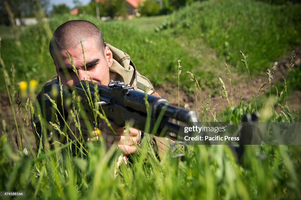Foreign volunteer fighters fighting for the D.N.R. Donetsk...