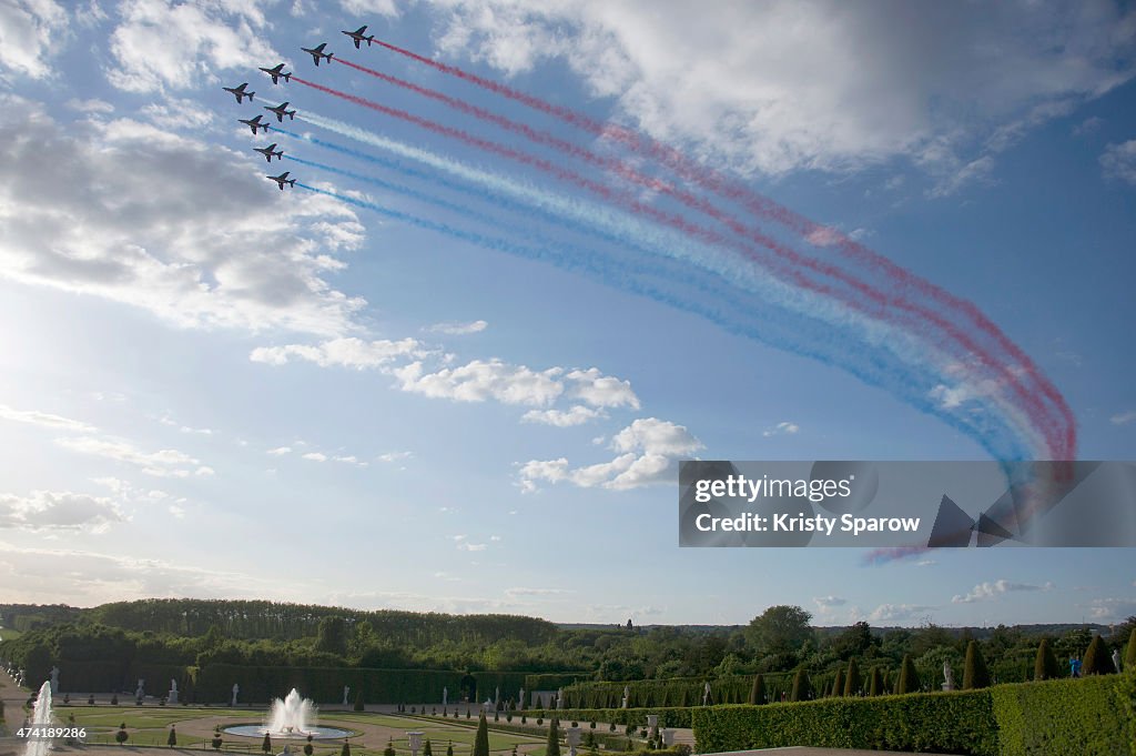 Martell Cognac Celebrates Its 300th Anniversary At The Palace Of Versailles - Champagne Reception & Patrouille de France Flyover