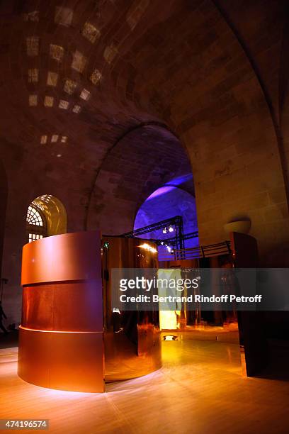 Illustration view during the Martell cocktail at the Martell 300th anniversary event, held at the Palace of Versailles on May 20, 2015 in Versailles,...
