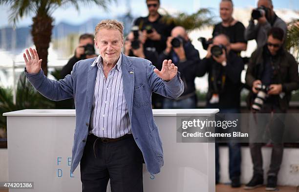 Jury member Daniel Olbrychski attends the Jury De La Cinefondation Photocall during the 68th annual Cannes Film Festival on May 21, 2015 in Cannes,...