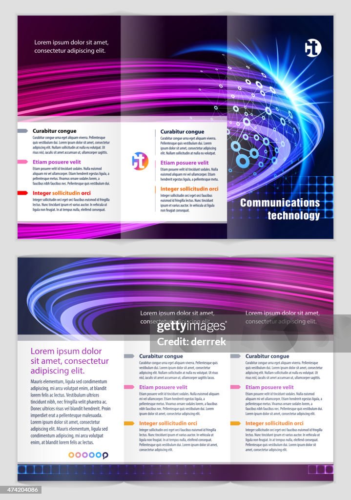 Communication Technology Graphics Design Graphic Design Template Communications Technology High-Res Vector ...