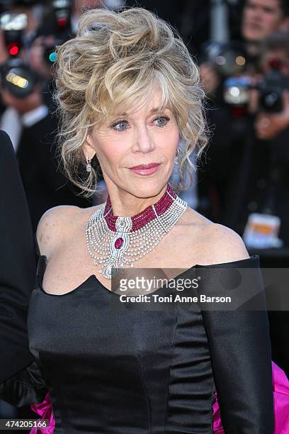 Jane Fonda attends the "Youth" premiere during the 68th annual Cannes Film Festival on May 20, 2015 in Cannes, France.