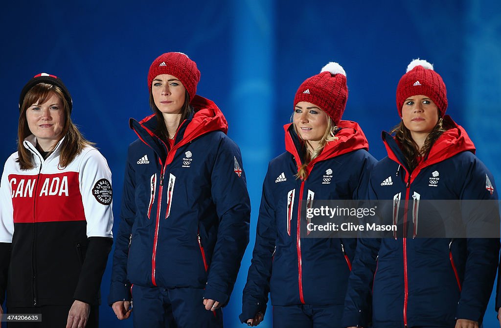 Medal Ceremony - Winter Olympics Day 15