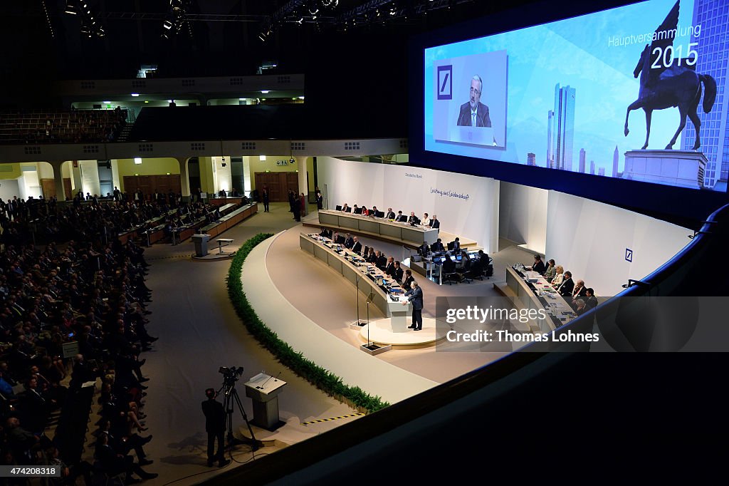 Deutsche Bank Holds General Shareholders Meeting