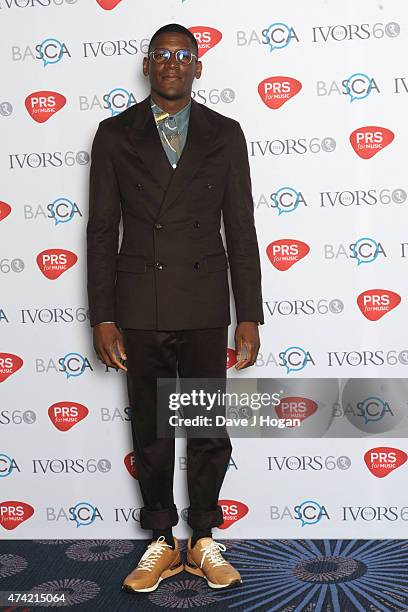 Labrinth attends the Ivor Novello Awards at The Grosvenor House Hotel on May 21, 2015 in London, England.