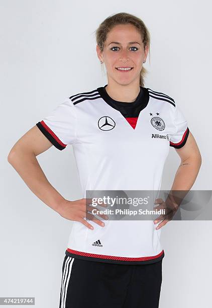 Anna Blaesse of Germany poses for a portrait at Panorama Resort & Spa on May 20, 2015 in Feusisberg, Switzerland.