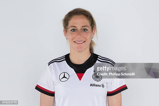 Anna Blaesse of Germany poses for a portrait at Panorama Resort & Spa on May 20, 2015 in Feusisberg, Switzerland.