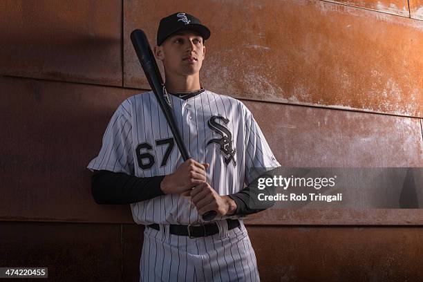Trayce Thompson of the Chicago White Sox poses for a portrait on photo day at the Glendale Sports Complex on February 22, 2014 in Glendale, Arizona.
