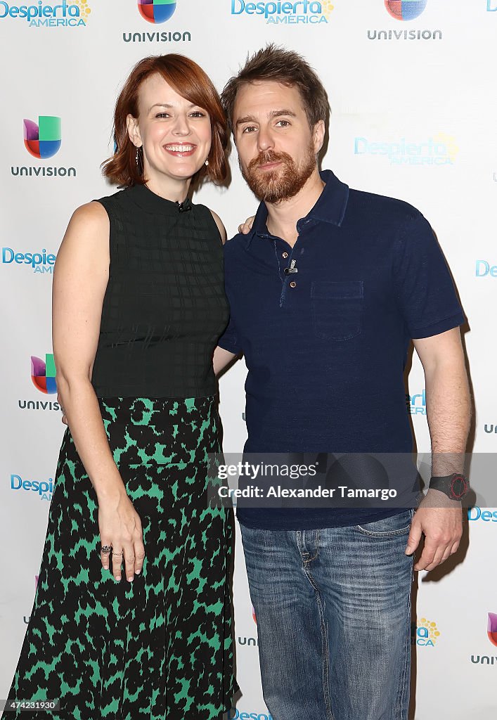 Celebrities On The Set Of Despierta America - May 21, 2015